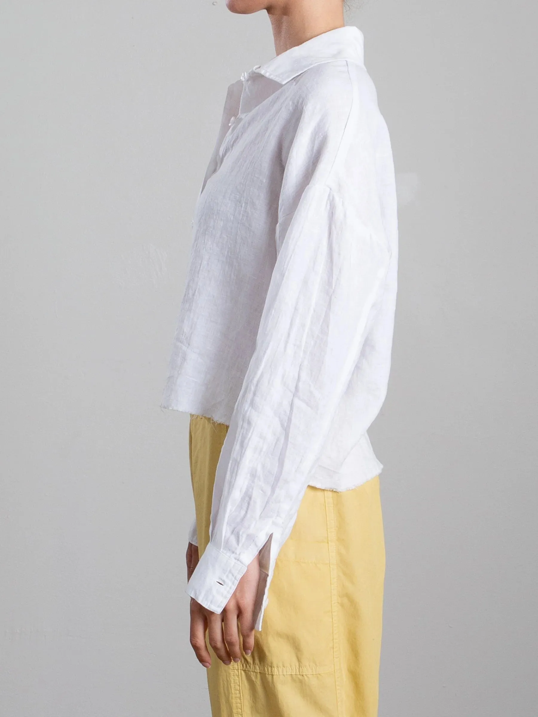 Pharaoh – Esme Shirt in White French Linen