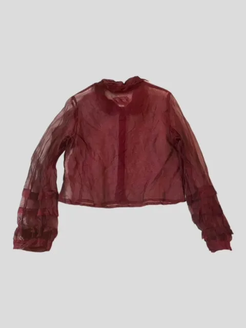 PRAIRIE BLOUSE - CRIMSON SILK