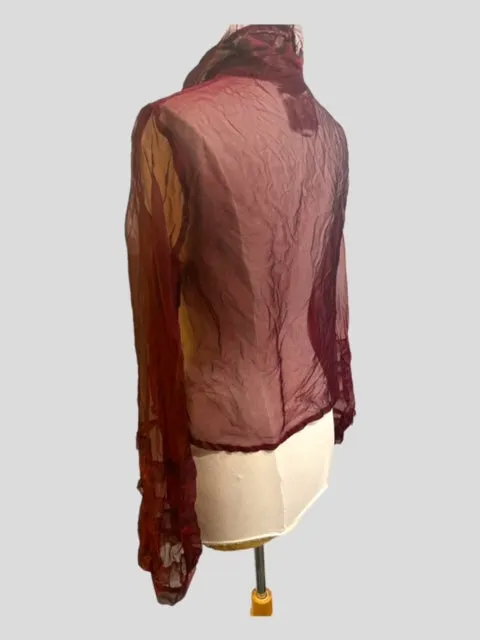PRAIRIE BLOUSE - CRIMSON SILK