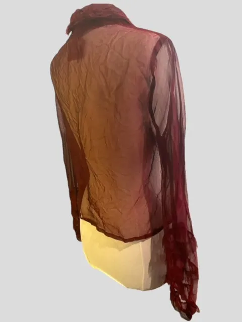 PRAIRIE BLOUSE - CRIMSON SILK