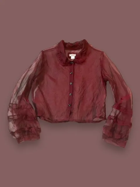 PRAIRIE BLOUSE - CRIMSON SILK