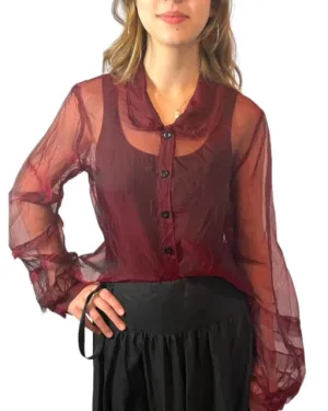PRAIRIE BLOUSE - CRIMSON SILK