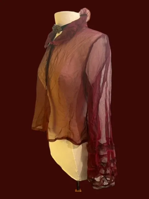 PRAIRIE BLOUSE - CRIMSON SILK