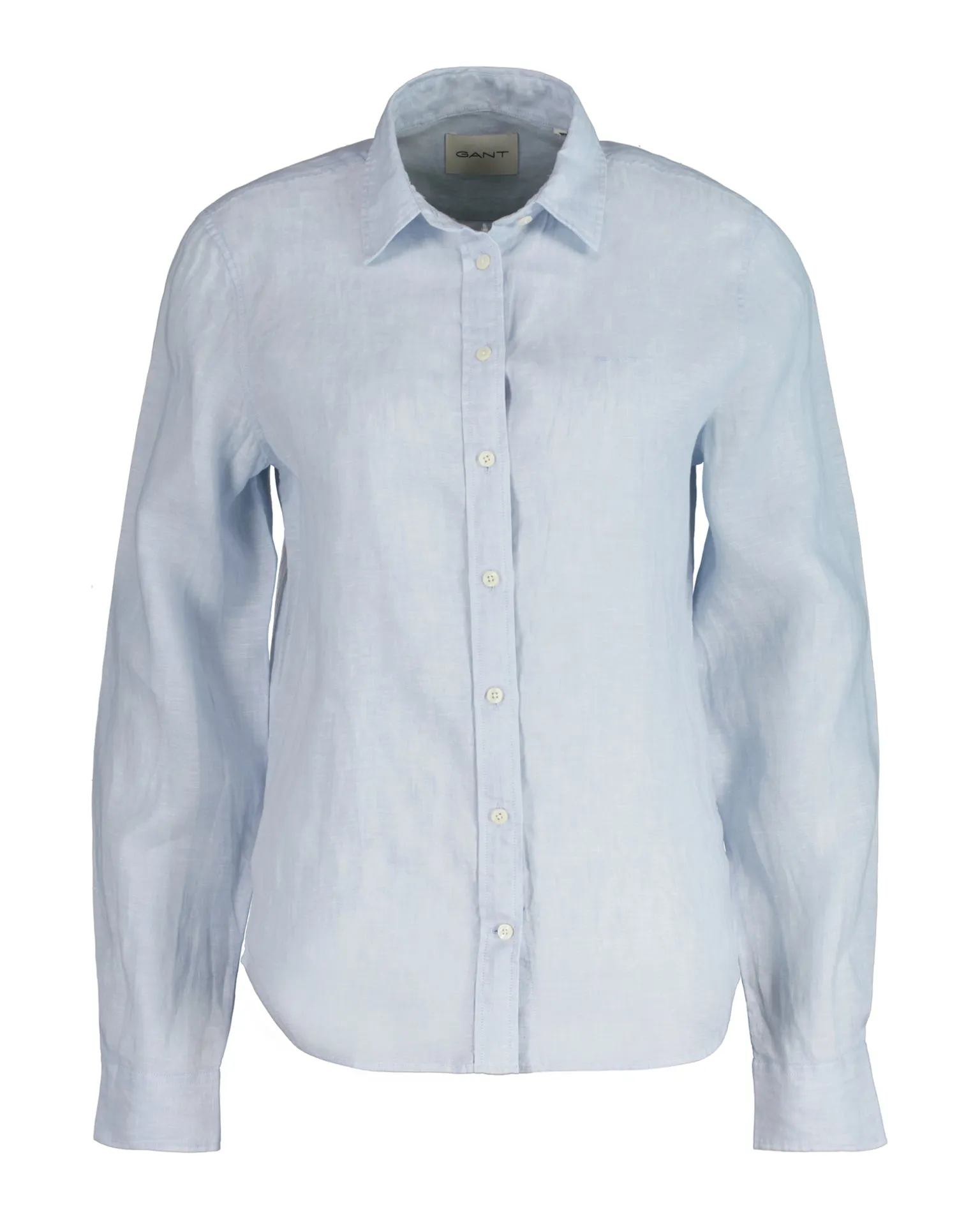 Reg Linen Chambray Shirt - Light Blue