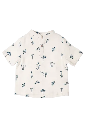 Short sleeve shirt Plants Delight organic muslin