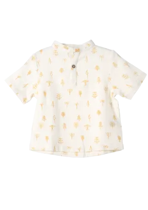 Short sleeve shirt Protective Forest organic muslin