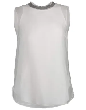 Sleeveless Organza Top