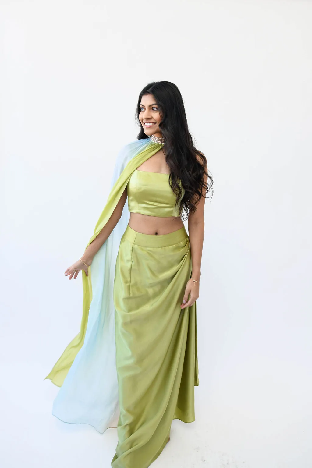 Sleeveless Satin Blouse