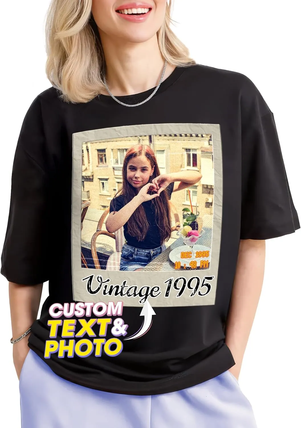 Tehg & Tuhg Custom T Shirts with Picture, Vintage Bootleg Rap Tee, Boyfriend Girlfriend, Unique Gift for Birthday Anniversary