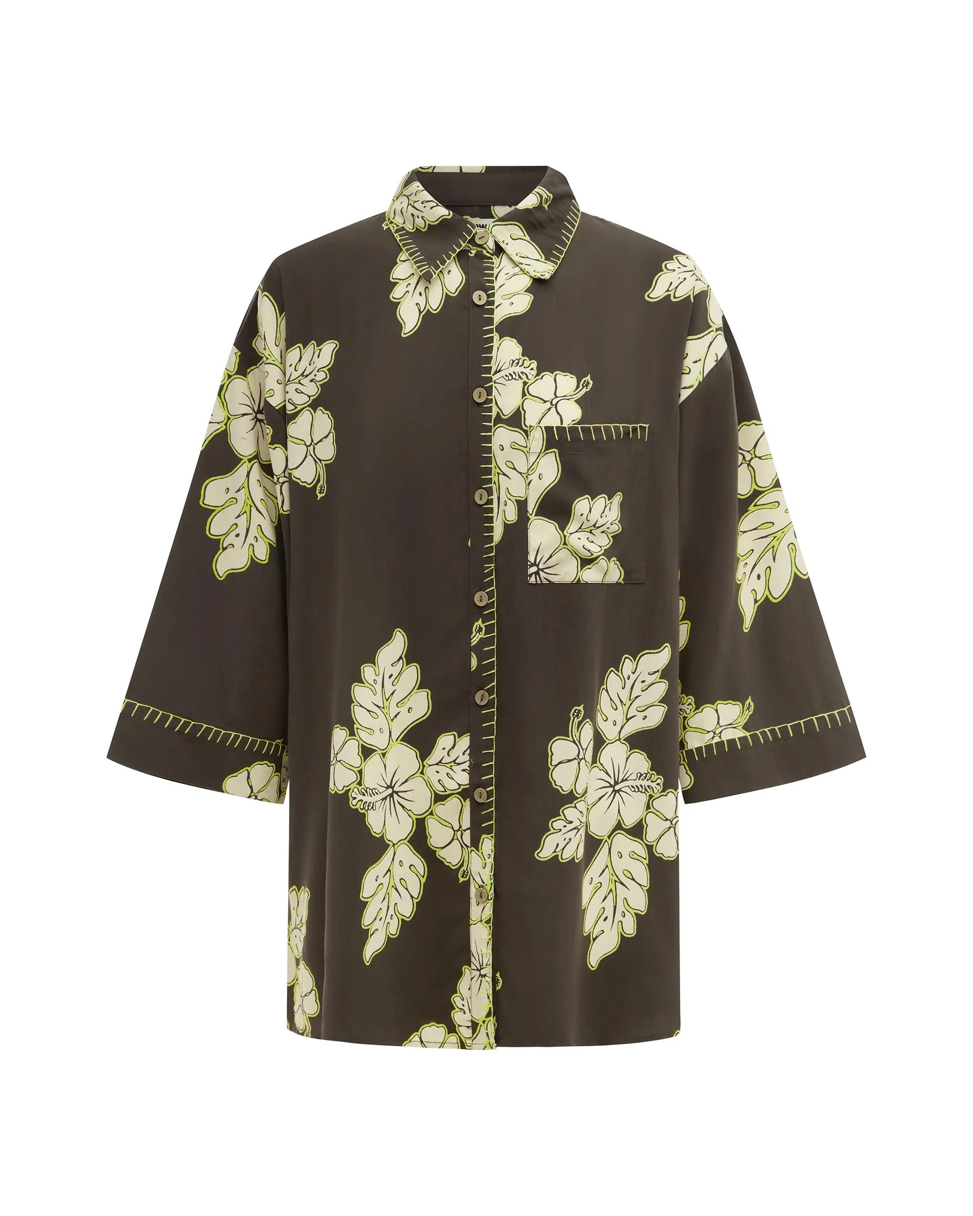 The Vacay Shirt - Hibiscus