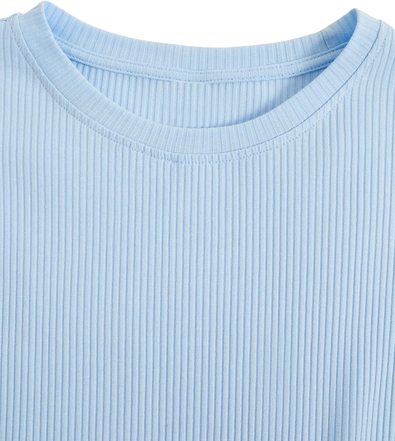 Verdusa Men's Casual Oversized Shirt Drop Shoulder Round Neck Cropped Tops Half Sleeve T Shirts