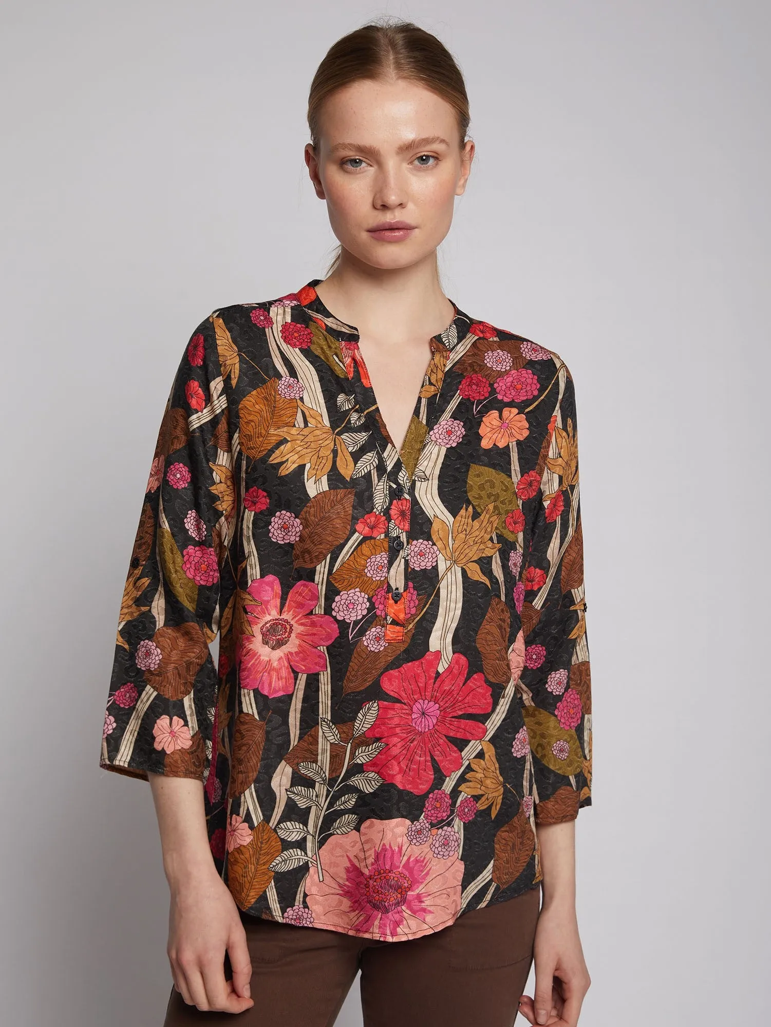 VILAGALLO Francina Floral Shirt - Floral