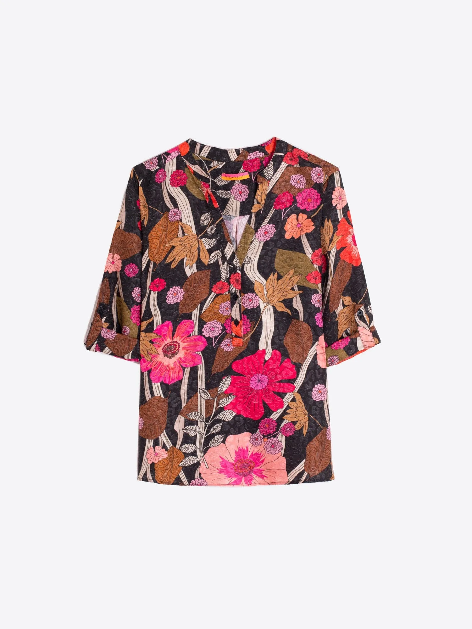 VILAGALLO Francina Floral Shirt - Floral