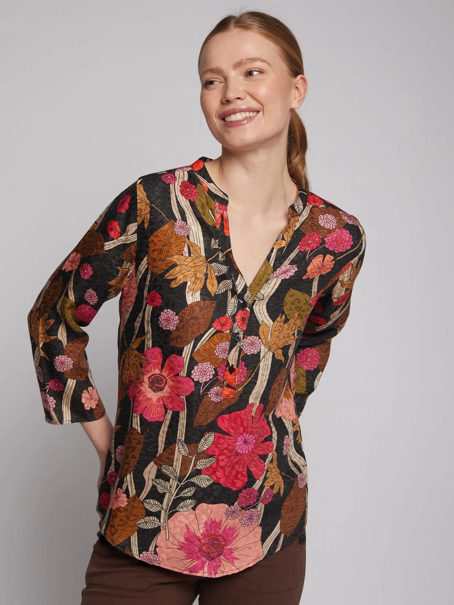 VILAGALLO Francina Floral Shirt - Floral