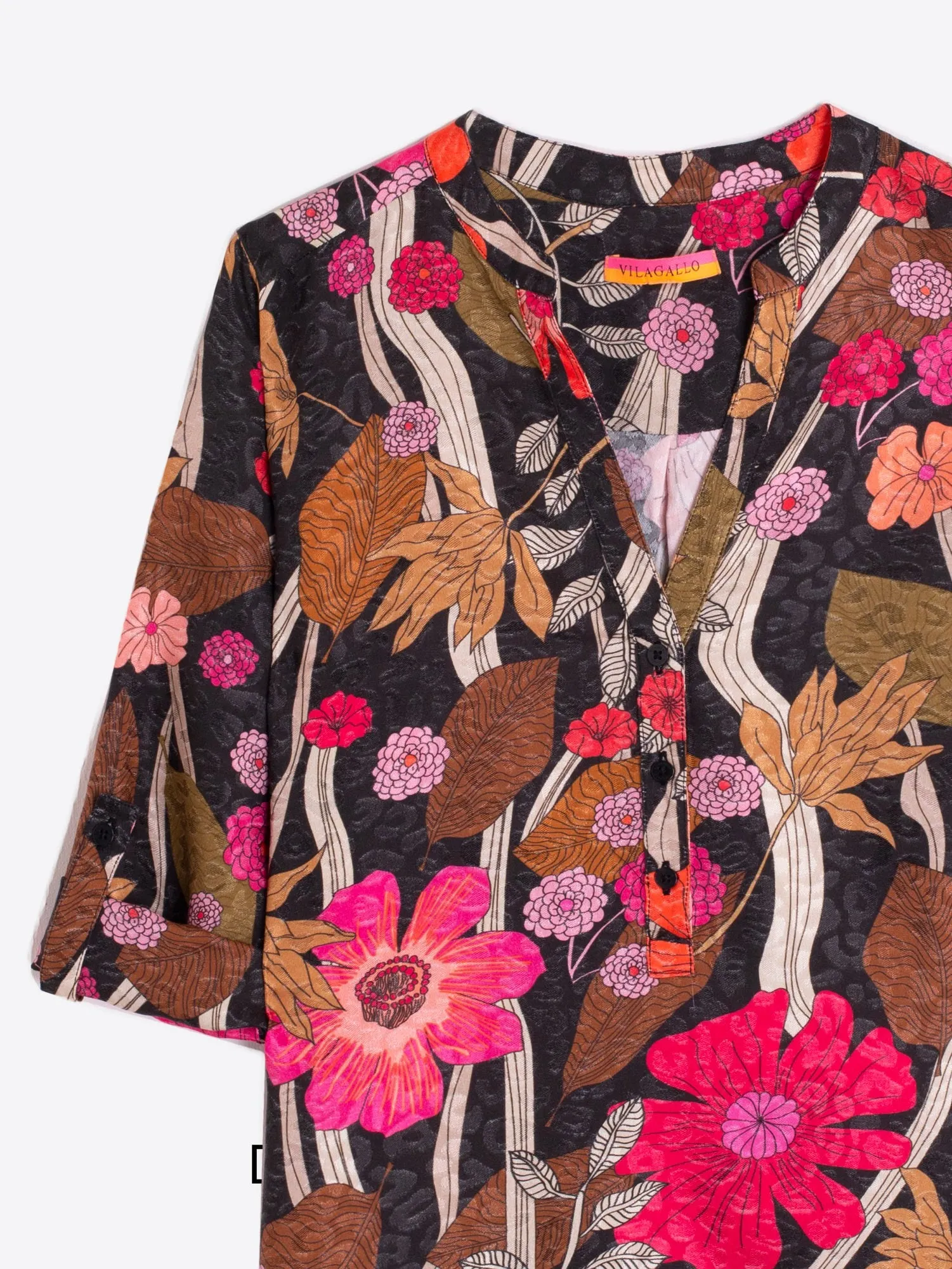 VILAGALLO Francina Floral Shirt - Floral
