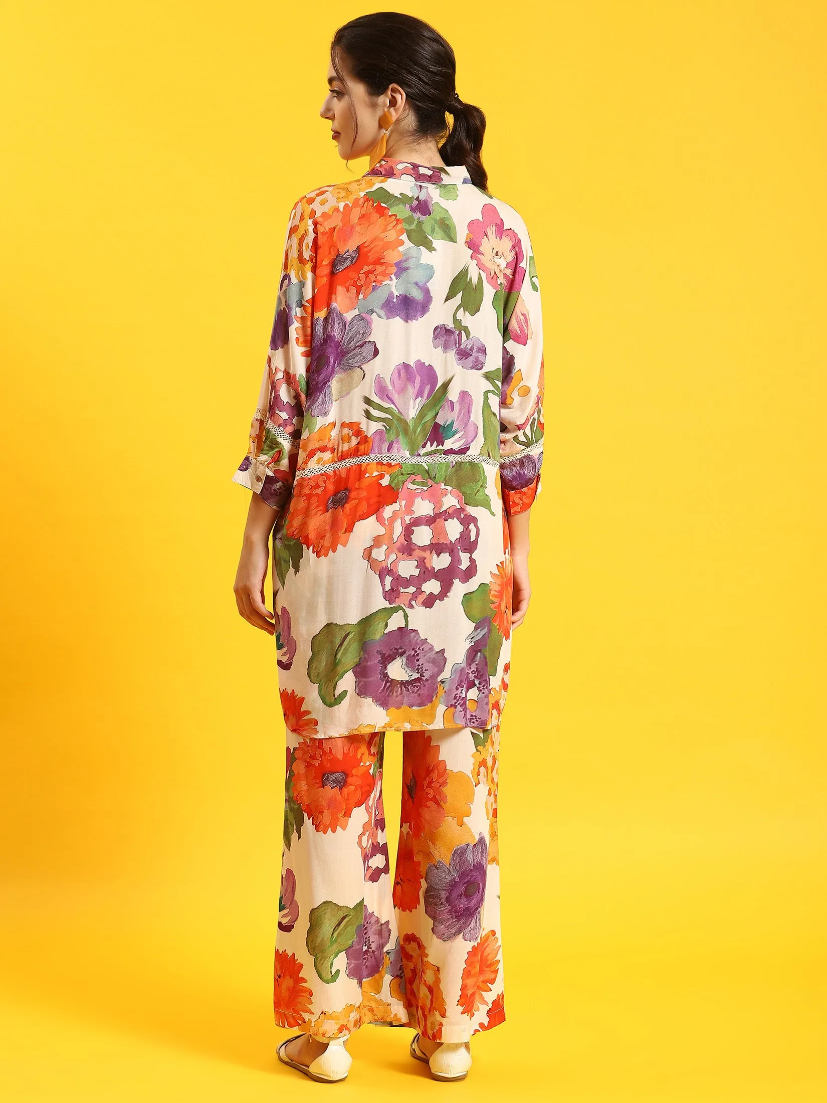 Women Multicolor Abstract Print Co-Ord Set