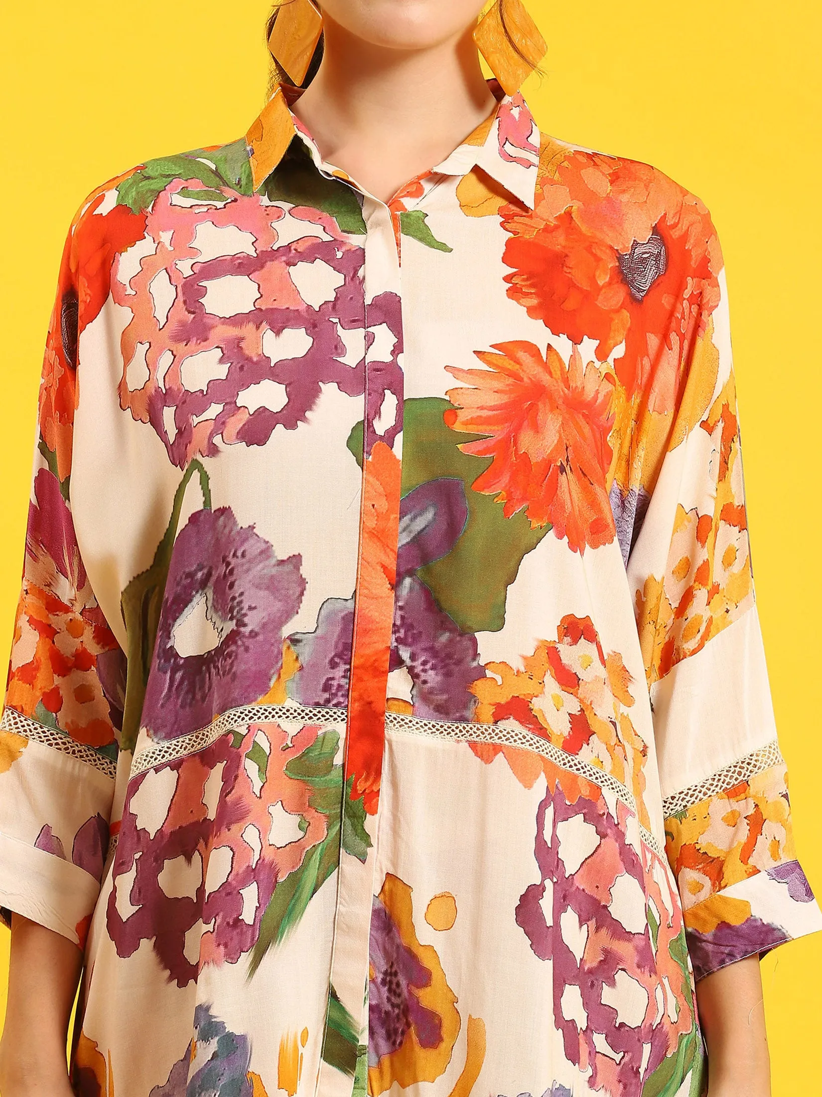 Women Multicolor Abstract Print Co-Ord Set