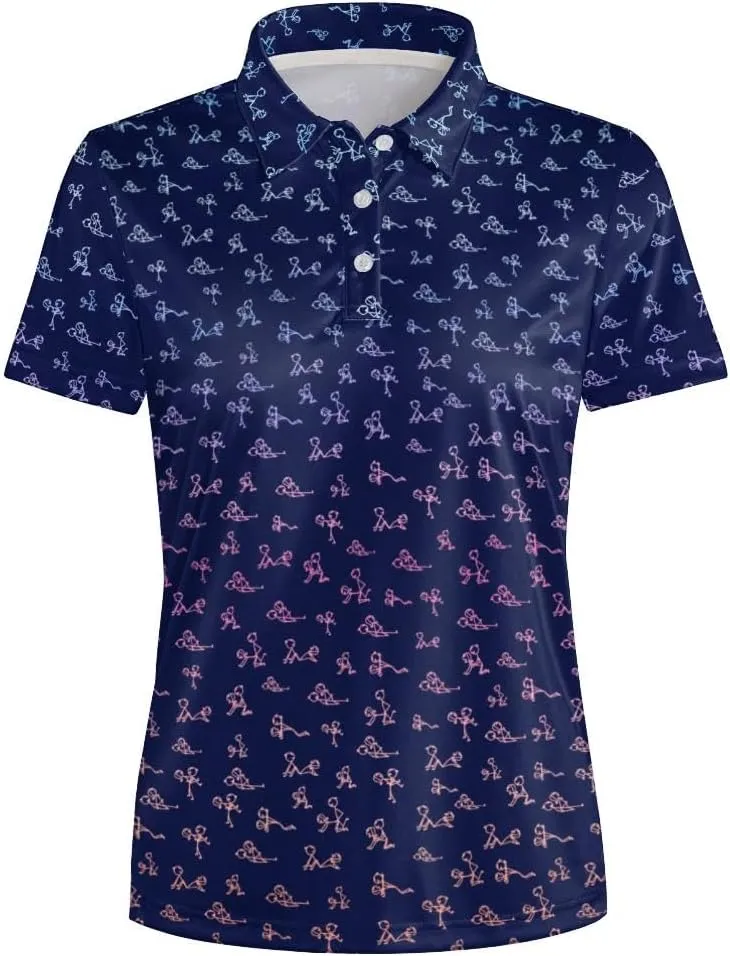 Womens Golf Shirts Moisture Wicking Golf Polo Shirts Quick Dry Short Sleeve for Women Tennis Shirts