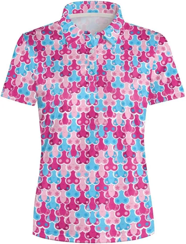 Womens Golf Shirts Moisture Wicking Golf Polo Shirts Quick Dry Short Sleeve for Women Tennis Shirts