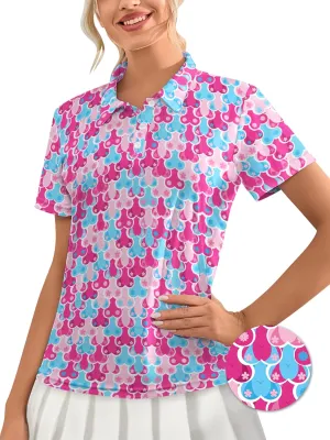 Womens Golf Shirts Moisture Wicking Golf Polo Shirts Quick Dry Short Sleeve for Women Tennis Shirts