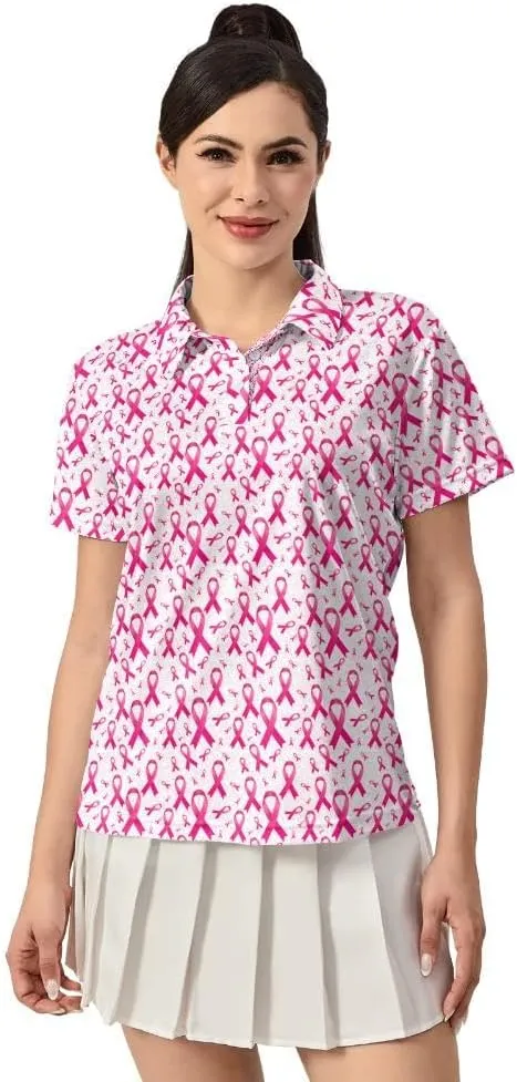 Womens Golf Shirts Moisture Wicking Golf Polo Shirts Quick Dry Short Sleeve for Women Tennis Shirts