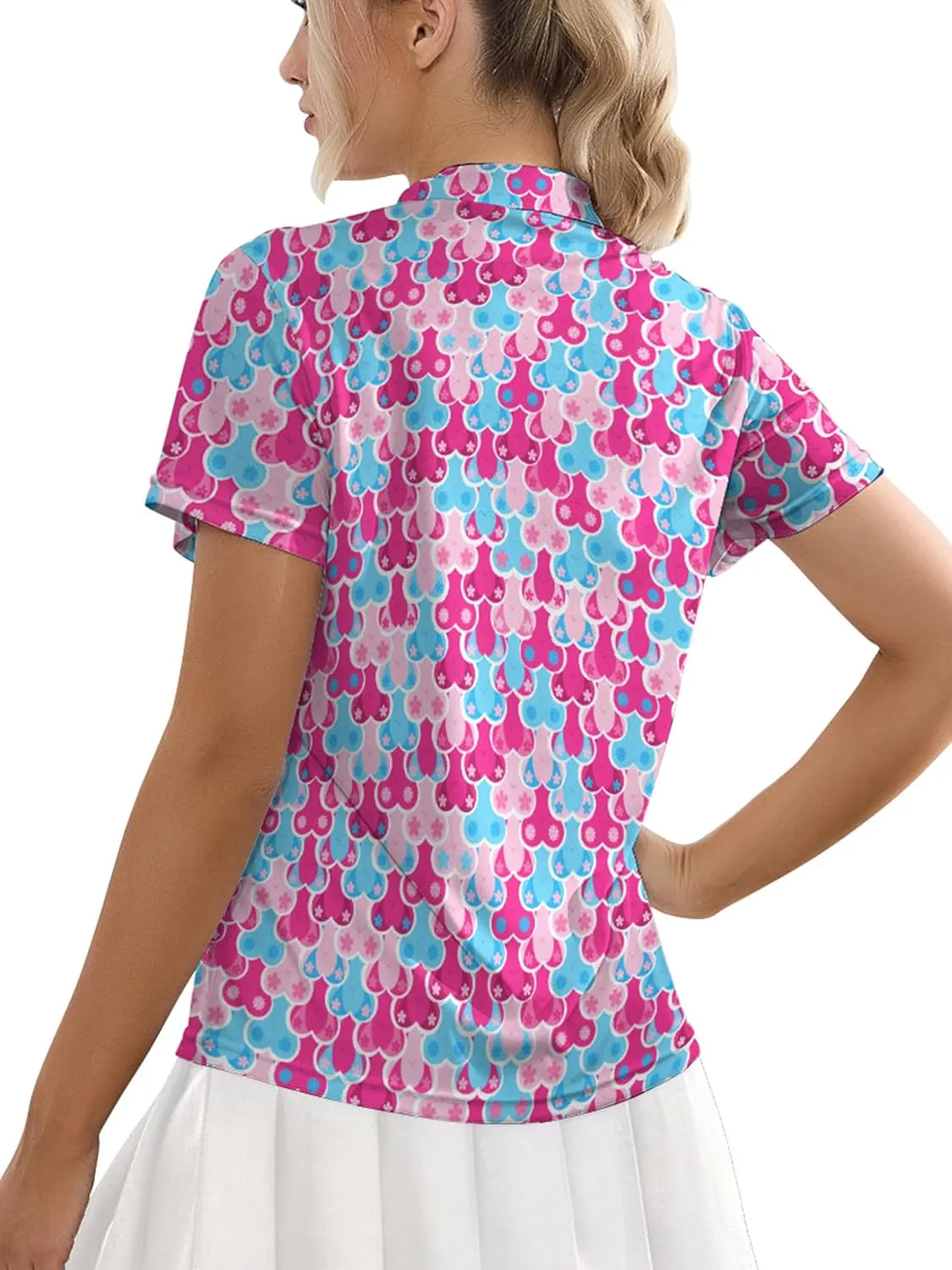 Womens Golf Shirts Moisture Wicking Golf Polo Shirts Quick Dry Short Sleeve for Women Tennis Shirts