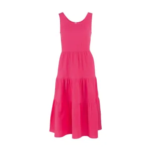 Womens Seeleveless Muslin Maxi Dress