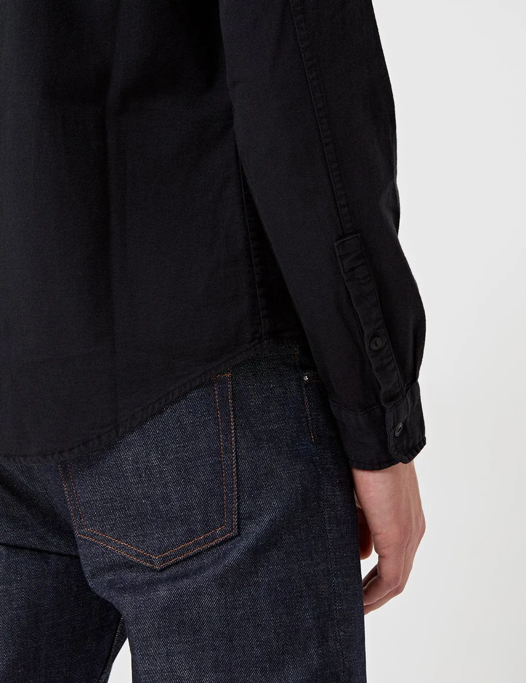 YMC Jan & Dean Chambray Shirt - Black